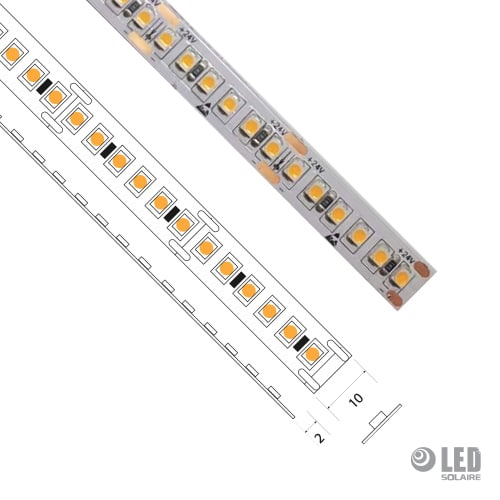 Ruban CV 14.4 W/m - IP20 - step-macadam 1-24V-2700K