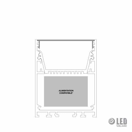 Profil linear line - AC3100N - 200CM - noir – Image 2