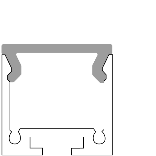 Profil frameless - AC9500 - 200CM - gris – Image 2