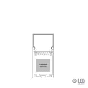 Profil suspendu - AC3200 - 200CM - gris