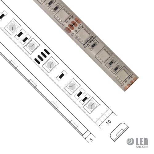Ruban CV 14.4 W/m - IP64 - 12V - RGB - 60 LED/m – Image 2