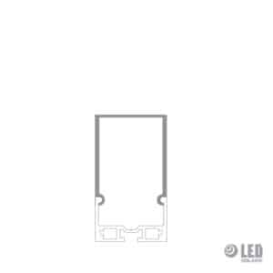 Profil suspendu - AC3500C - 200CM - gris - carré