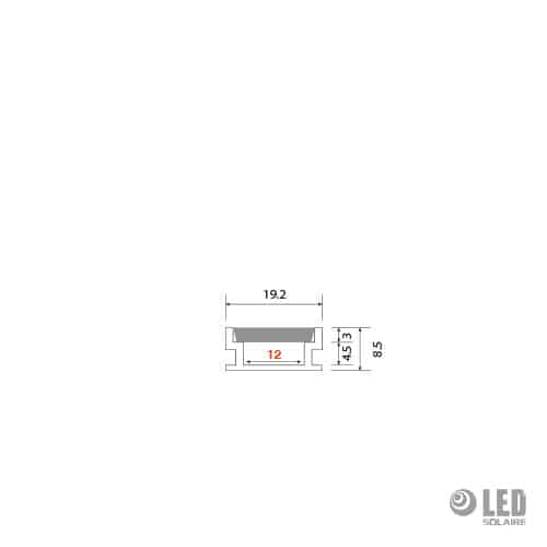 Profil encastré étanche - AC5800 - 200CM - gris – Image 2