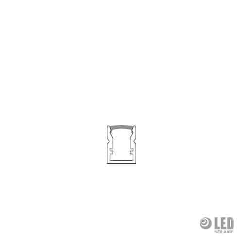 Profil apparent slim - AC5500S - 200CM - gris