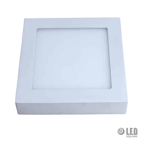 Plafonnier apparent - slim - carré - 18W - 4200K