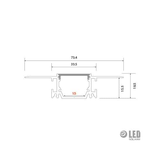Profil construction a sec - AC9200 - 200CM - large – Image 2
