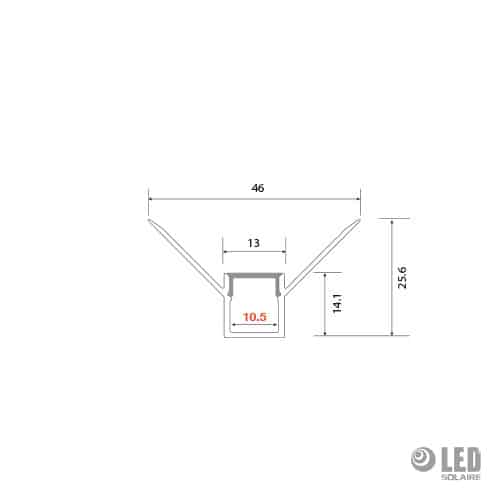 Profil constr a sec - AC9300 - 300CM - angle int – Image 2
