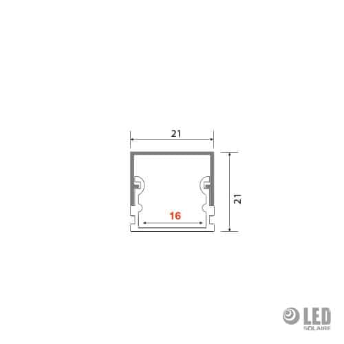 Profil frameless - AC1600 - 200CM - gris – Image 2