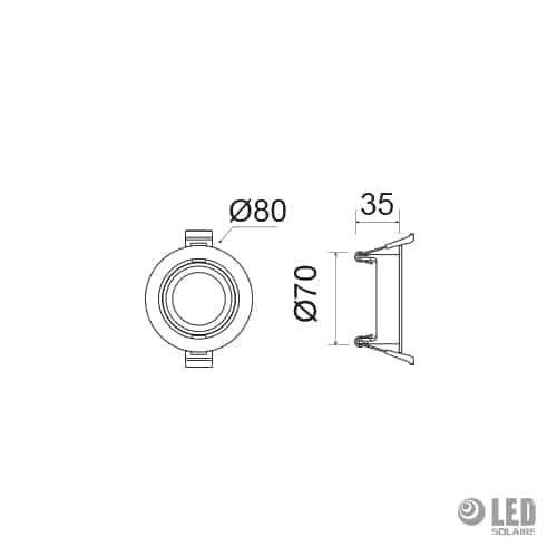 Collerette ronde - ELF130 - O80 - noir – Image 2