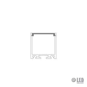 Profil a encastrer AC6100UP - 200CM - gris