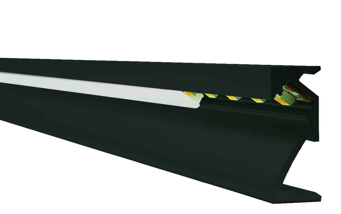 Profil latéral slim - AC2500S-N - 200CM - noir – Image 3