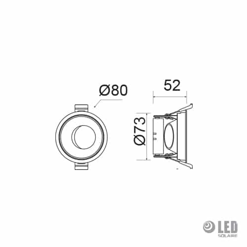 Collerette antiéblouissement - ELF132 - O80 - n/am – Image 2