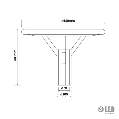 Tete de candélabre ronde - 60W - 4200K – Bild 2
