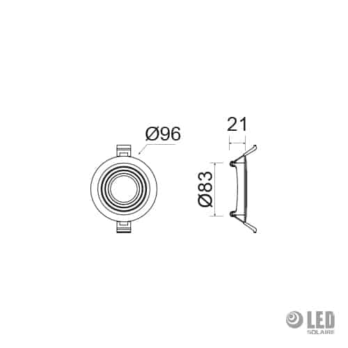 Collerette ronde - ELF124 - O96 - blanc – Image 2