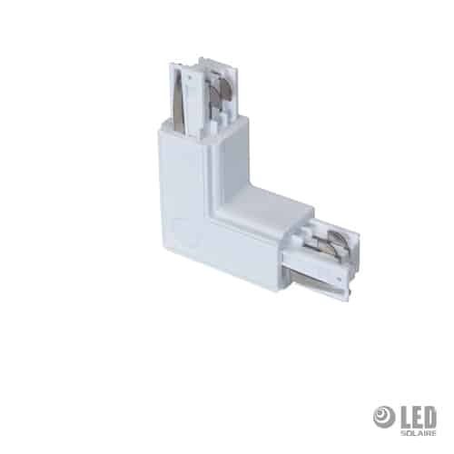 Raccord en L pour rail VDR-6001-1-X - blanc