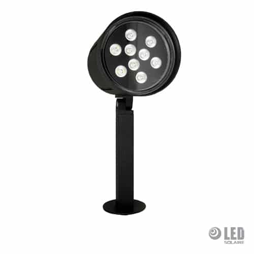 Spot de jardin - 9W - noir - 4000K